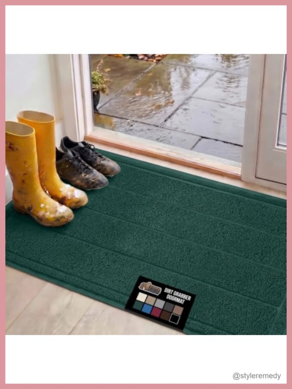 Dirt Grabber Mesh Door Mat Durable Indoor Outdoor Low Profile